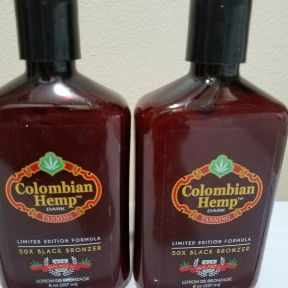 2 TAN ASZU COLUMBIAN HEMP 50X BLACK BRONZER TAN - Picture 1 of 1